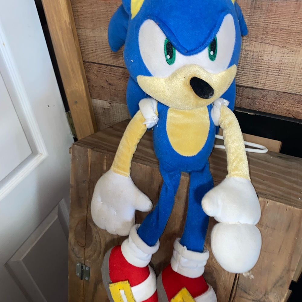 Blue and Yellow sonic large Plush Toy